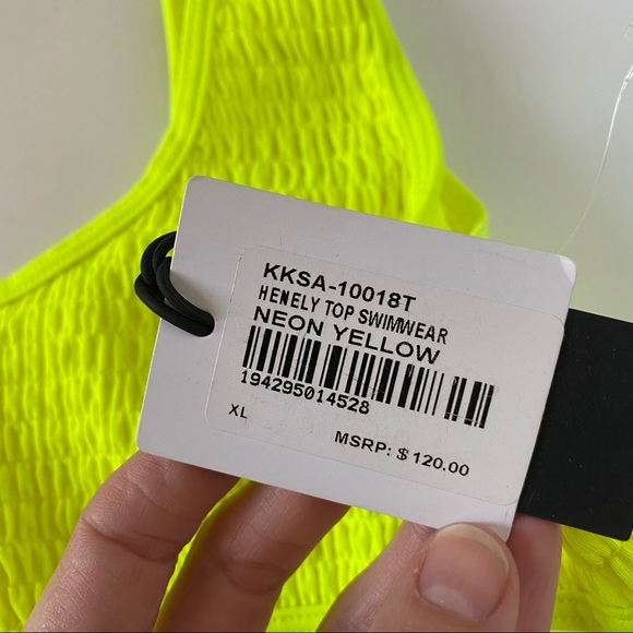 NWT Kendall & Kylie 2 piece Henley Bikini Swimsuit - Picture 6 of 7